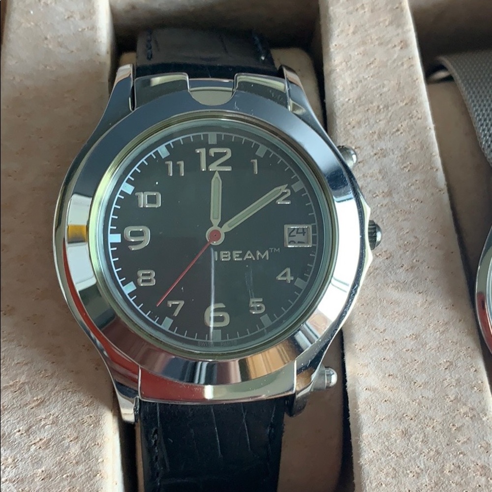 IBeam watch. Magnifies and built in light.